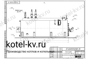 Дизельный паровой котел Е 2.0 0.9 чертеж Чертеж дизельного парового котла Е 2.0 0.9
